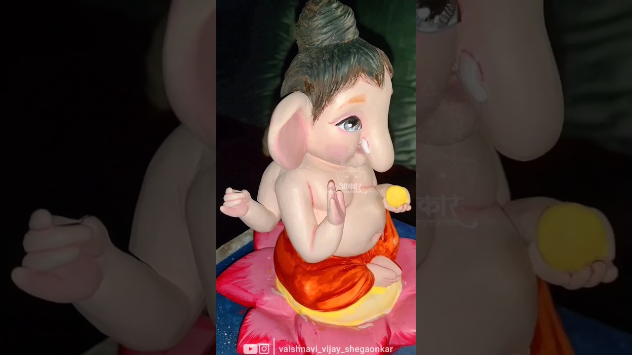 Handcrafted Bappa from Shadu Clay #ganpatibappamorya