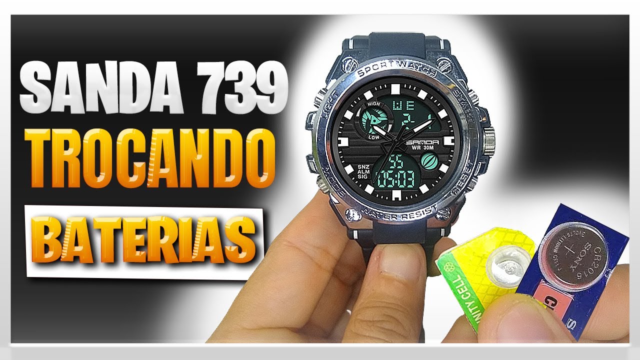 🔴 RELÓGIO SANDA 739 – Troca de baterias+ DICA BÔNUS 🔴