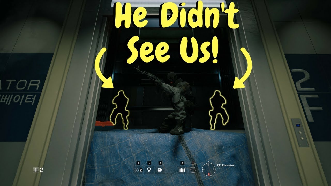 Hiding in the Elevator! - Rainbow Six Siege