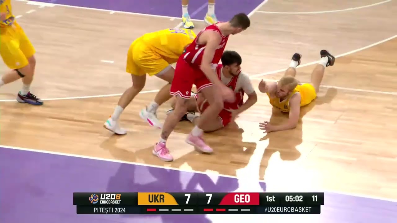 Giorgi Ochkhikidze / Georgia /FIBA EurobasketU20 in Romania Pitesti 2024