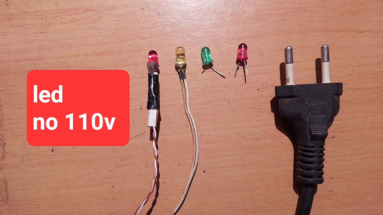 como ligar o led no 110V