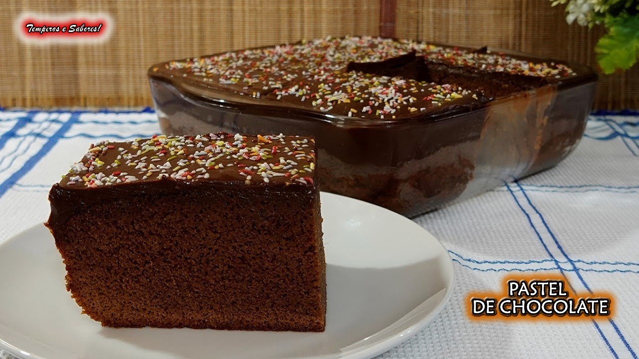 EL MÁS FÁCIL Y DELICIOSO PASTEL DE CHOCOLATE SABROSO DE VERDAD