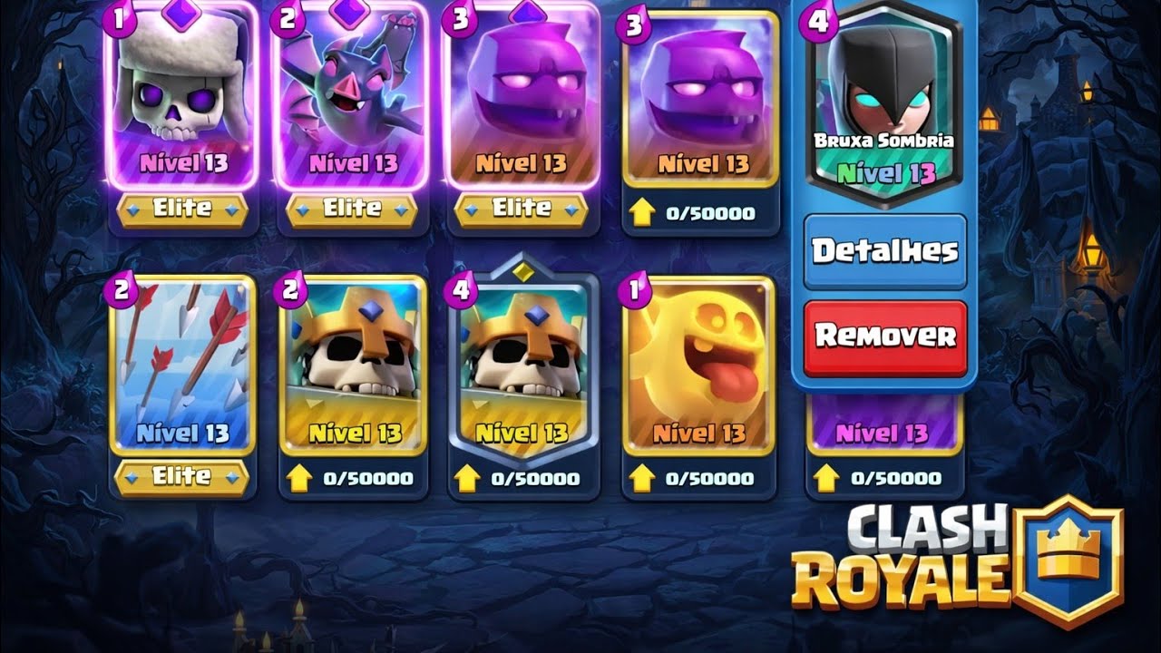 Live push gótico 🖤 💀 🕯️ 🦇 deck clash royale