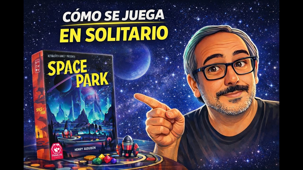 SPACE PARK en SOLITARIO: reglas + ejemplo de turnos