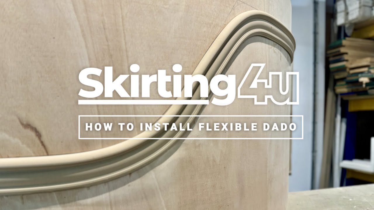 How to fit a flexible dado rail to a curved wall
