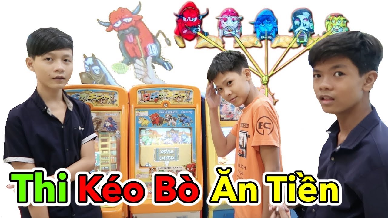 Lâm Vlog - Thử Thách Kéo Bò Ăn Tiền | Kéo Bò Siêu Thị AEON Nhật Bản | Trò Chơi Game Kéo Bò