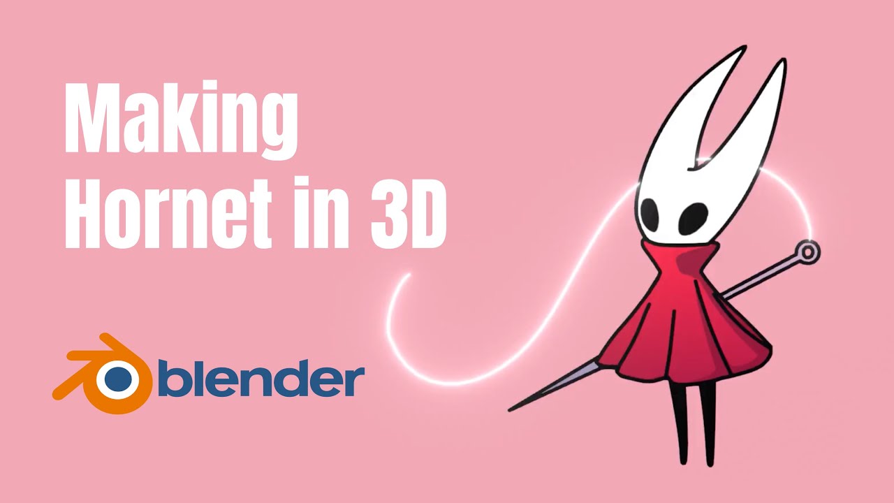 How to make Hornet from Hollow Knight in 3D/Blender Tutorial