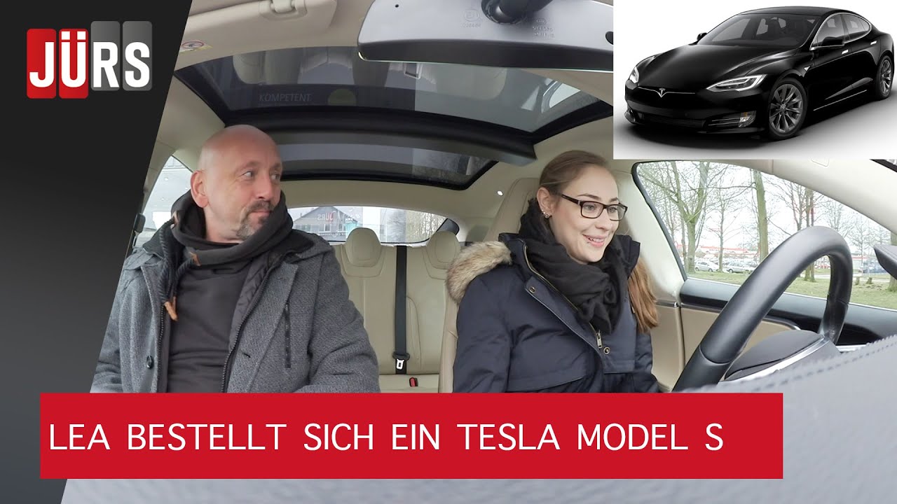Lea fährt das 1. Mal Tesla und bestellt sich ein Model S