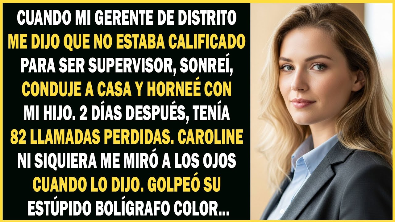 Mi jefe dijo que no estaba calificado para ser supervisor, me fui a las 5. 2 días después...
