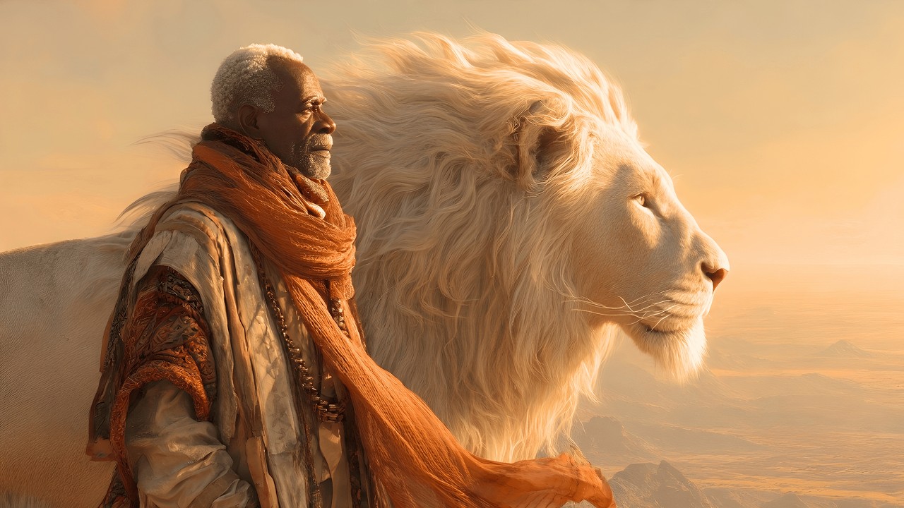 AI Short Film – A Shadow in the Desert Sky | A Giant Walks Beside the Lonely (4K)