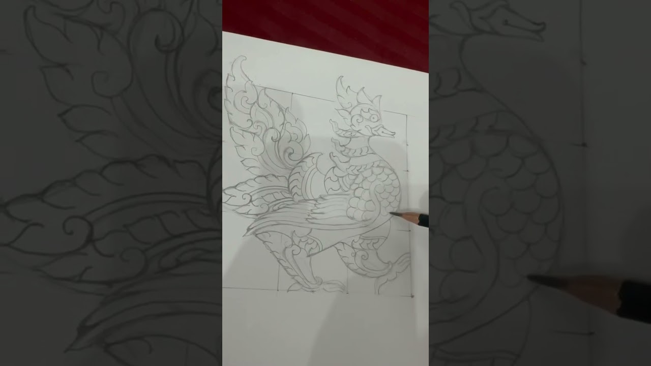 It&rsquo;s very interesting to practice the myanmar traditional art 💛#drawing #artwork #traditionalart