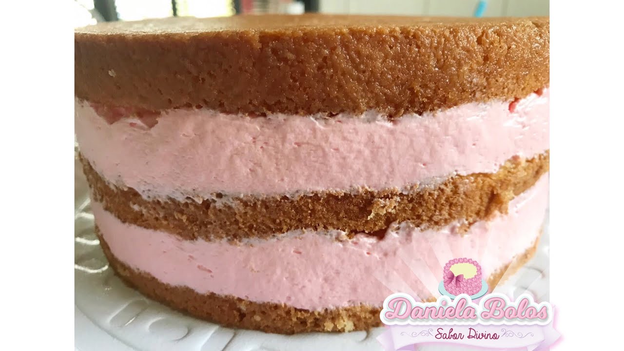 RECHEIO MOUSSE DE MORANGO | MONTANDO O BOLO