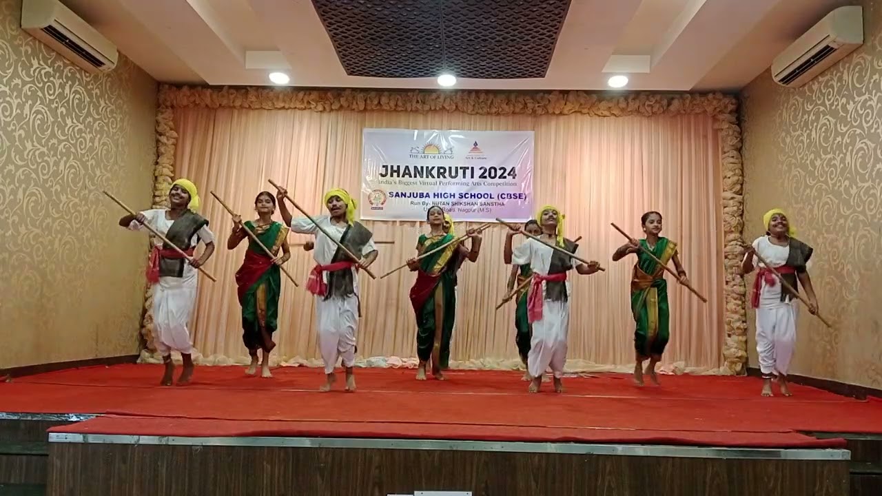 J-8645 |  Sanjuba High School | Folk Dance | (Below 12 years) #Jhankriti2024