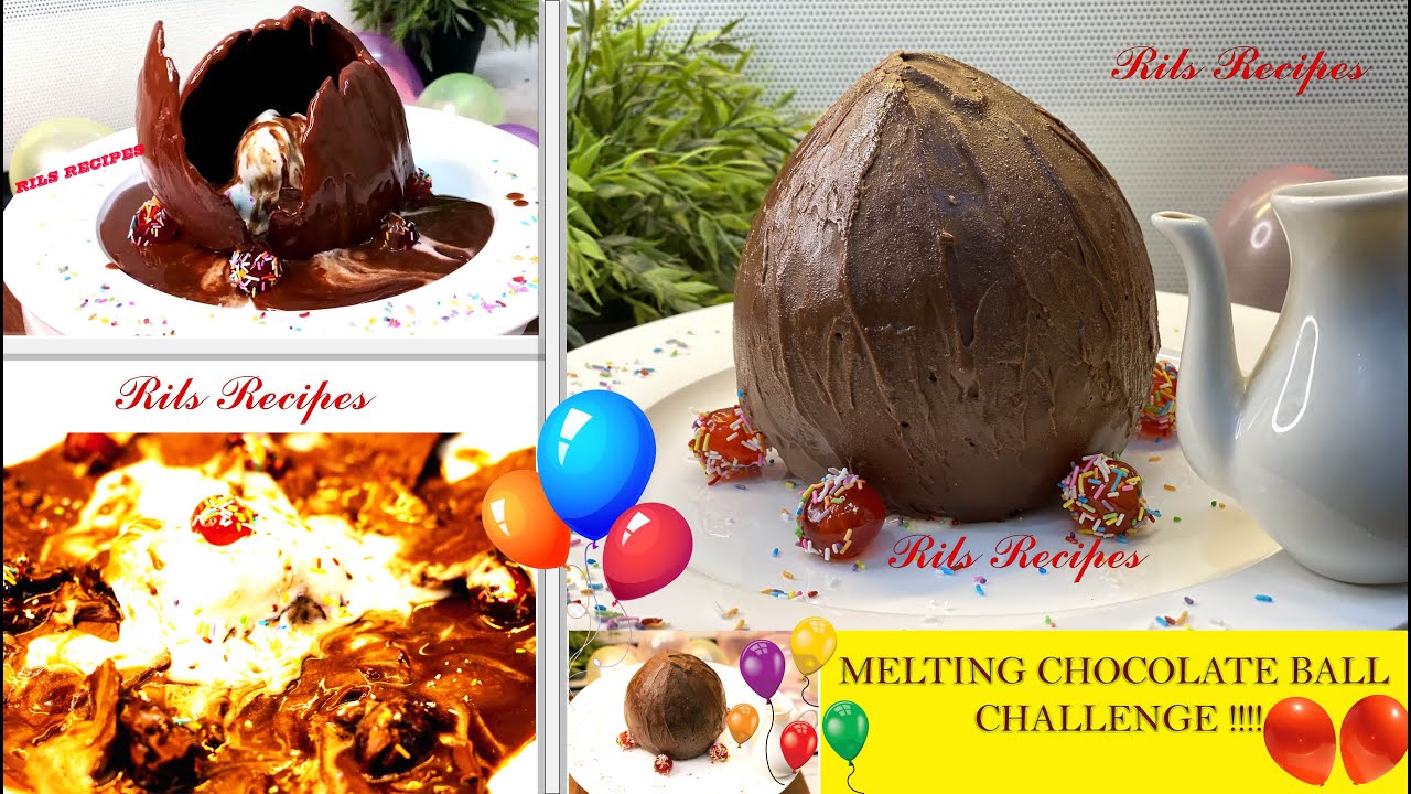 Melting Chocolate Ball/magic  chocolate ball in malayalam/melting chocolate ball challenge