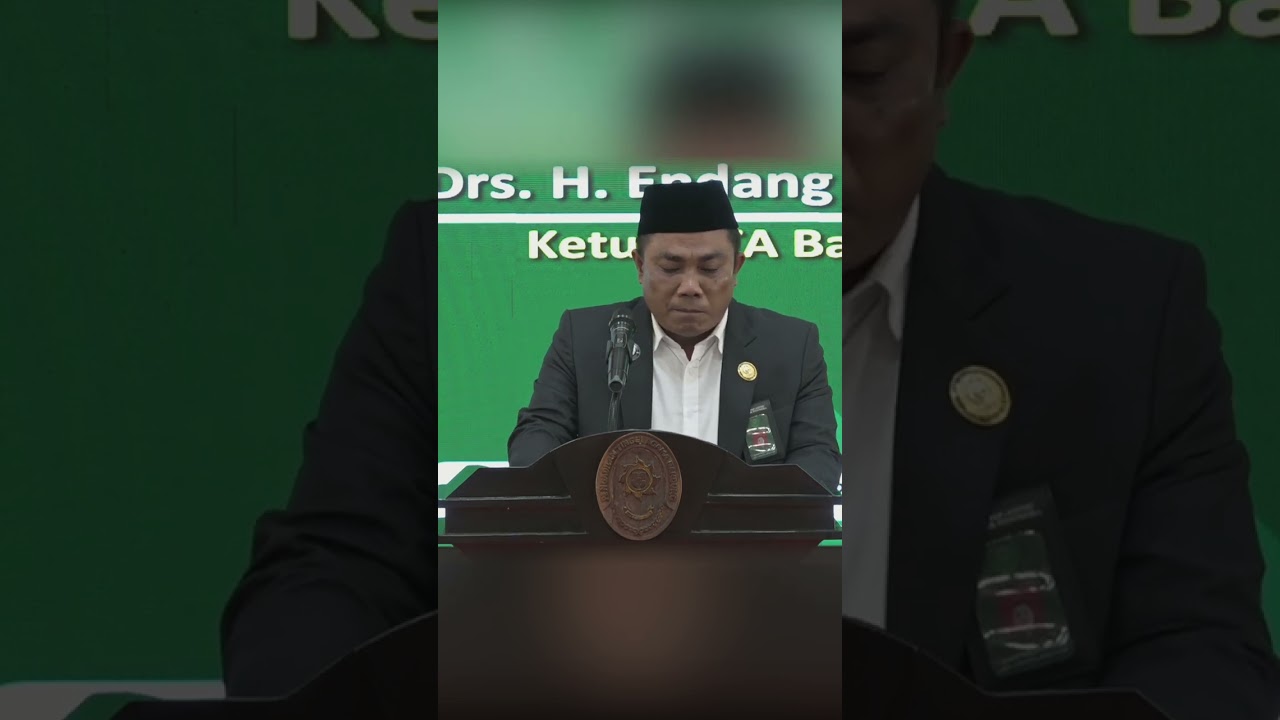 lantunan ayat suci Alqur'an oleh Zainal Abidin, S.H , M.H.
