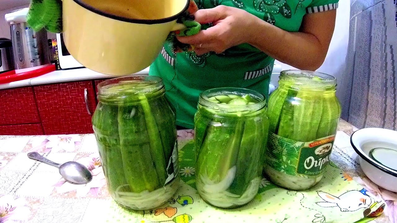 Маринуем огурцы Хрустящие, Ароматные, на зиму.Такой рецепт нам понравился!