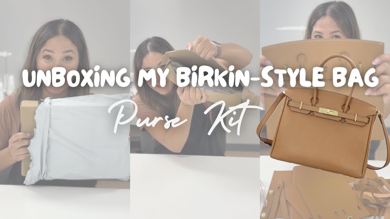 Unboxing a Babylon Leather Birkin-Style Bag Kit! An EASY Way To Create a Handmade Bag!