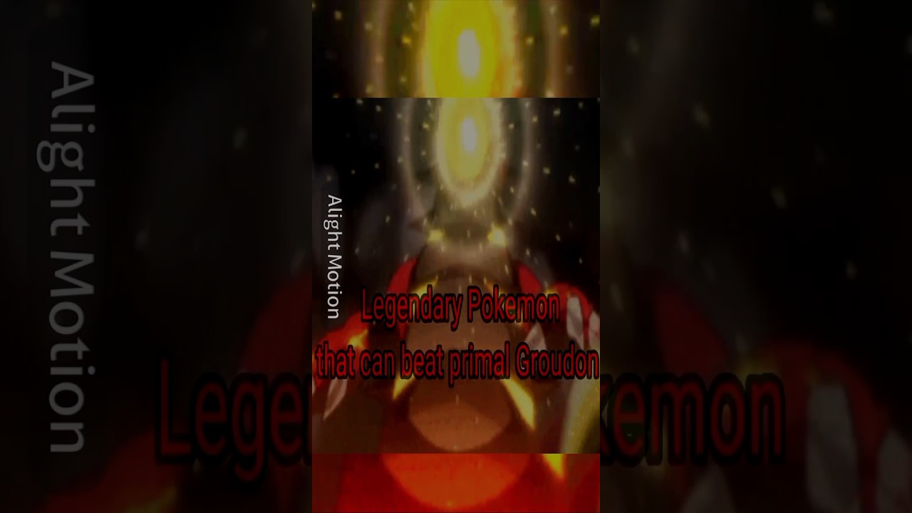 Legendary Pokemon that can beat Primal Groudon