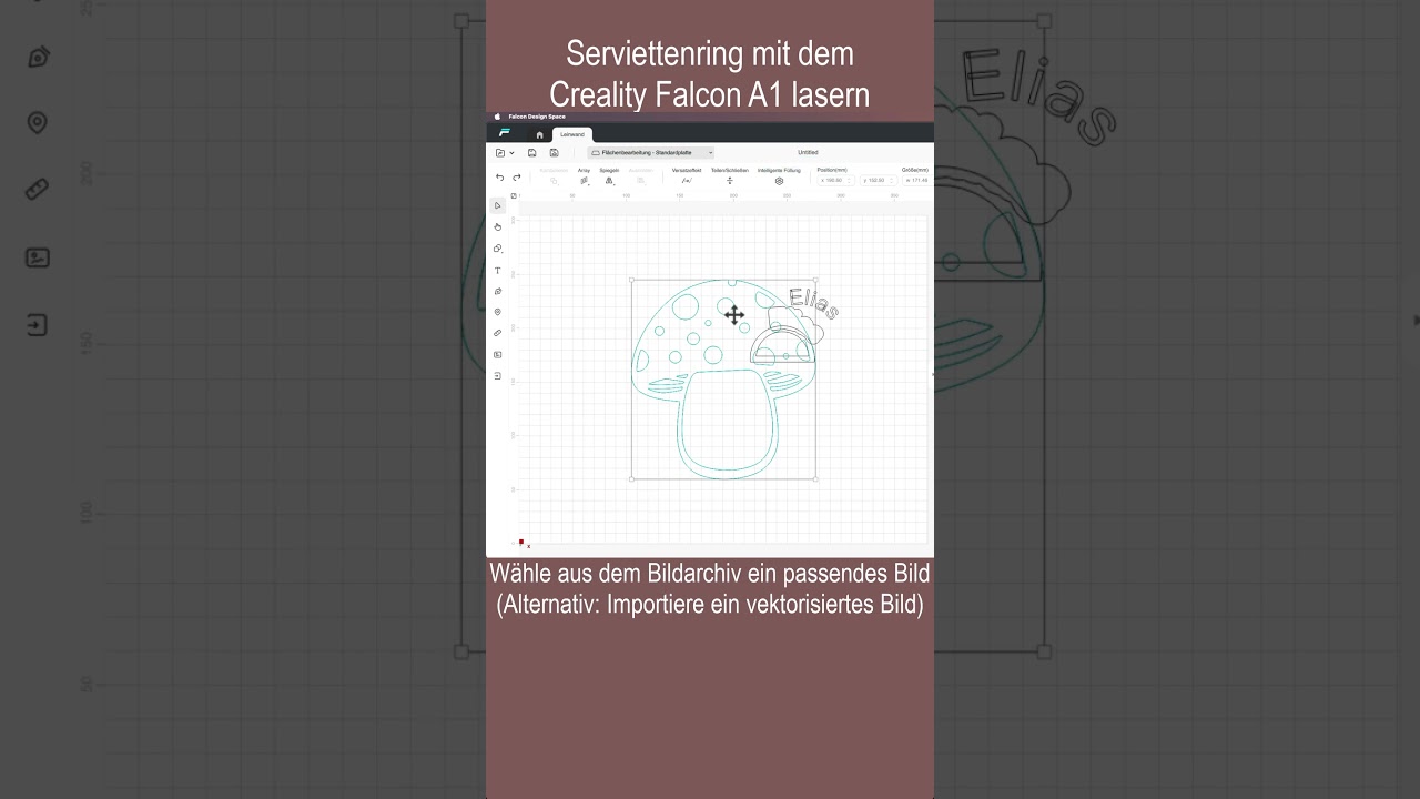 Creality Falcon A1 Laser - Serviettenringe  #laseridee