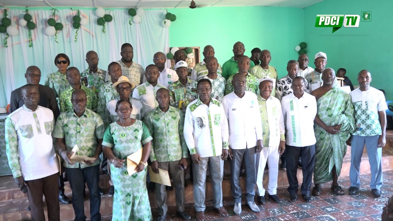 PDCI-RDA: CÉRÉMONIE DE LANCEMENT DE LA RÉVISION DE LA LISTE ÉLECTORALE A KOUN-FAO