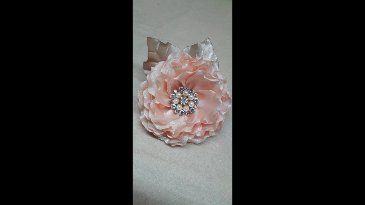 Flor de cinta Raso 1 sola Cara para Tiaras Diademas paso a paso Flores y Mas Mayra