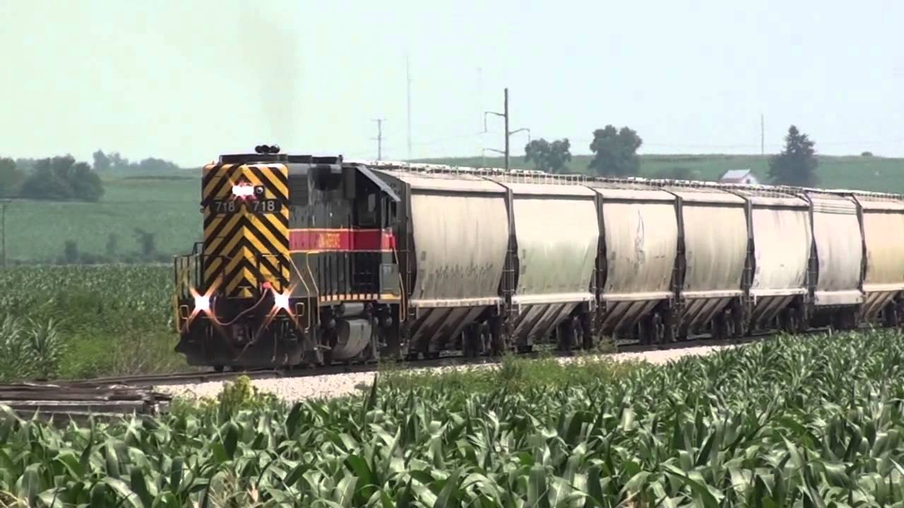 Iowa Interstate Railroad: Atlantic Rover 7-11-2013  [HD]