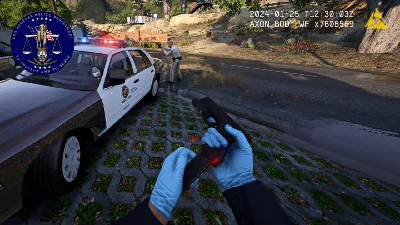 [NO COMMENTARY] 4K GTA V LSPDFR - STORE ROBBERY, BURGLARY IN PROGRESS & POLICE CHASE!