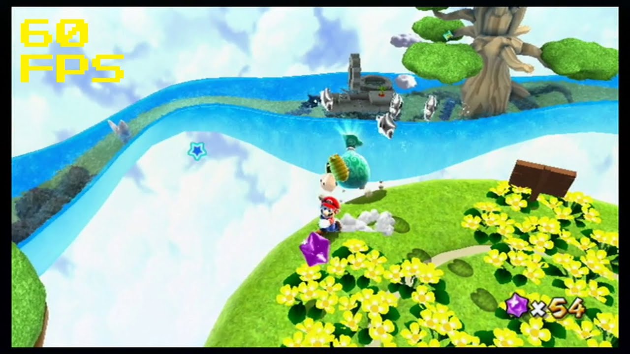 79. [60 FPS] The Silver Stars of Sea Slide - Sea Slide Galaxy - Super Mario Galaxy