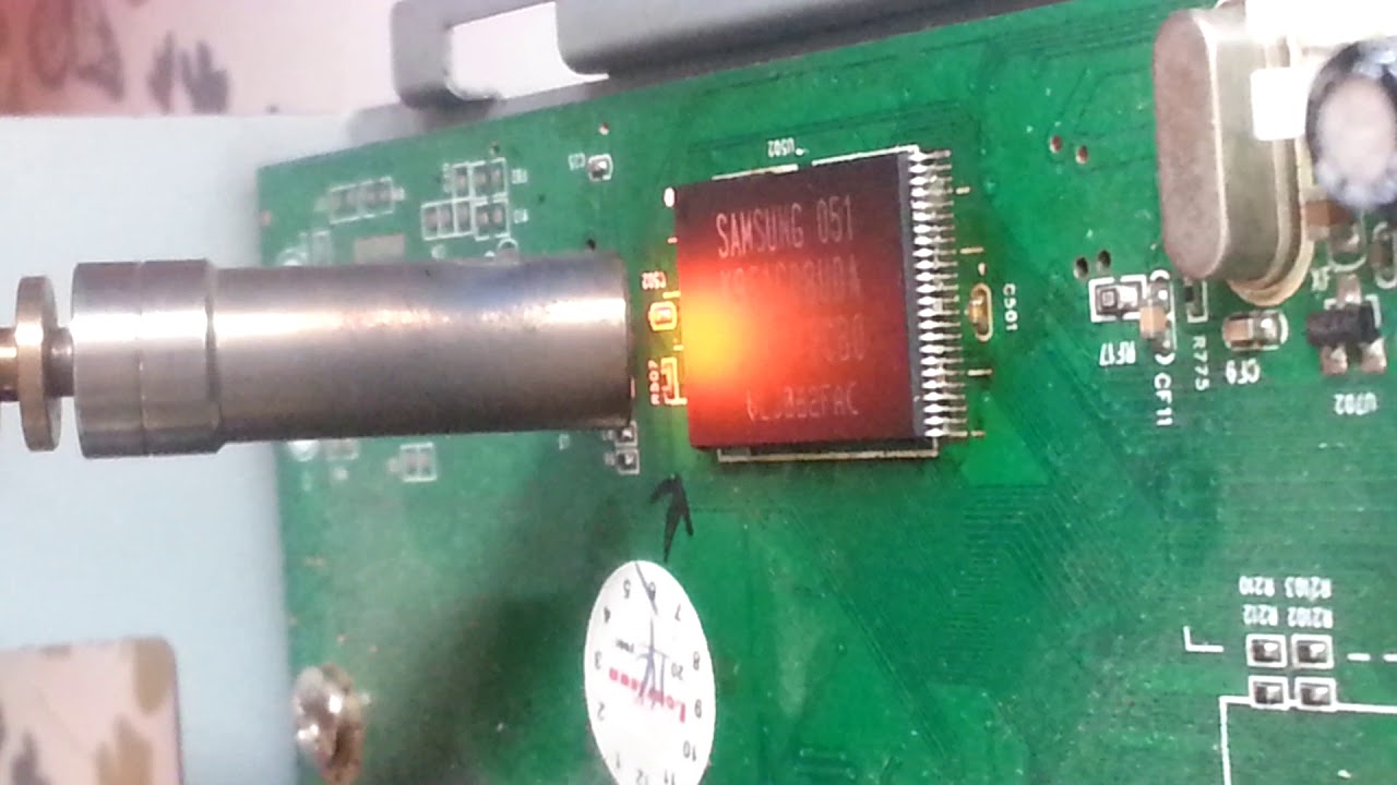 Vu+ Solo K9F1G08U0A repair flash chip replacement