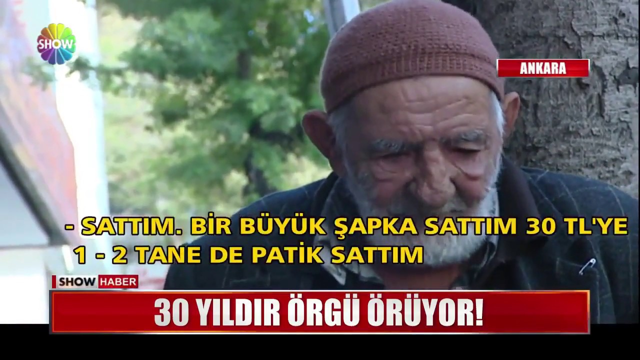 30 yıldır örgü örüyor!