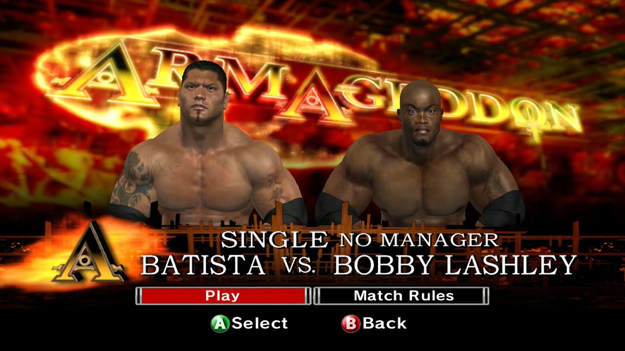 WWE SmackDown vs. Raw 2007 | Batista vs. Bobby Lashley.