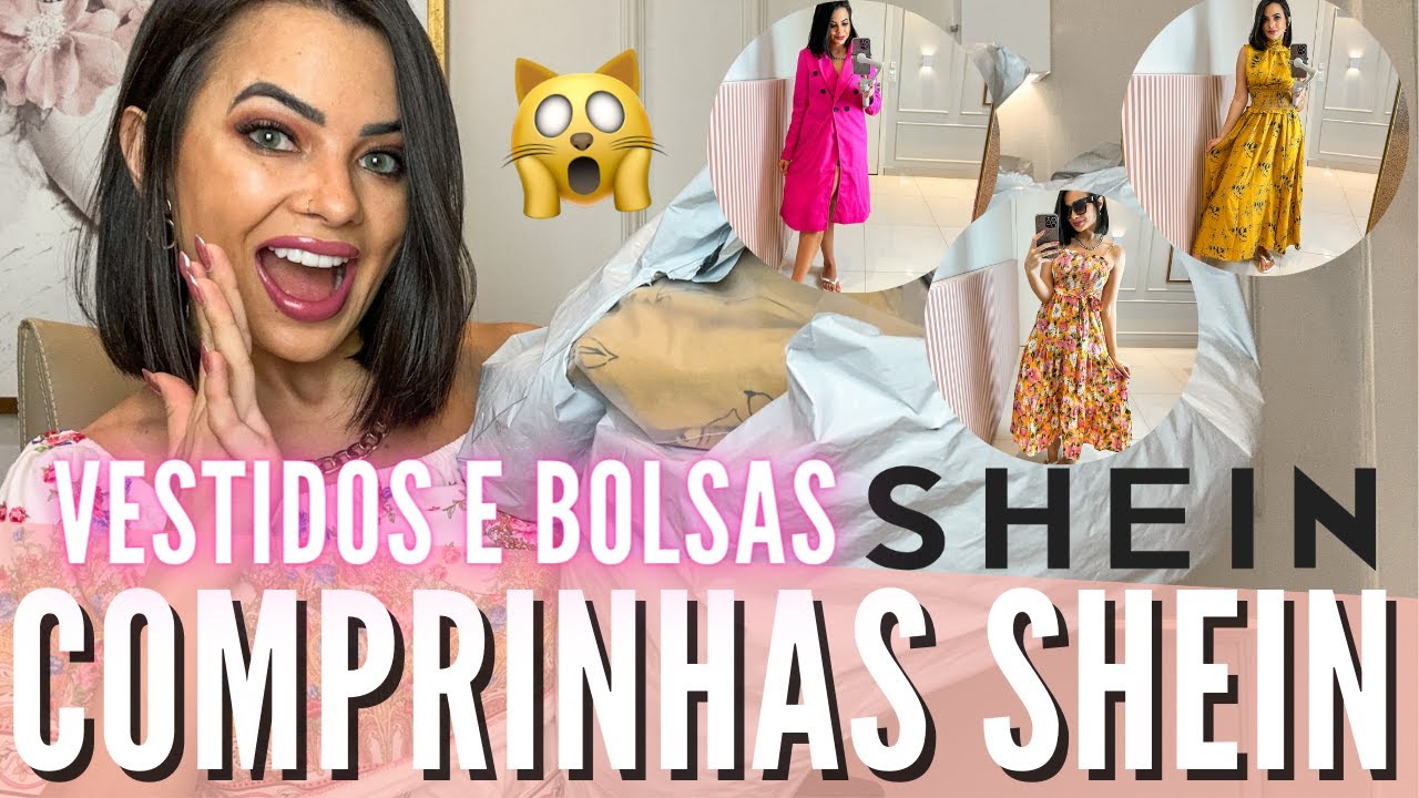 PROVANDO VESTIDOS SHEIN 🤑🙀| Comprinhas SHEIN de Vestido e Bolsas verão 2023 | Com cupom desconto!