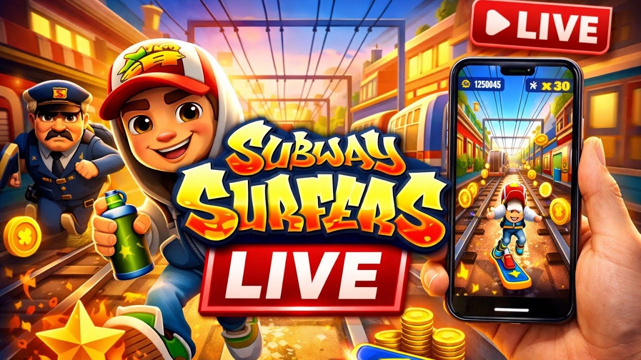 10M views subway surf live gameplay #livestream #gameplay