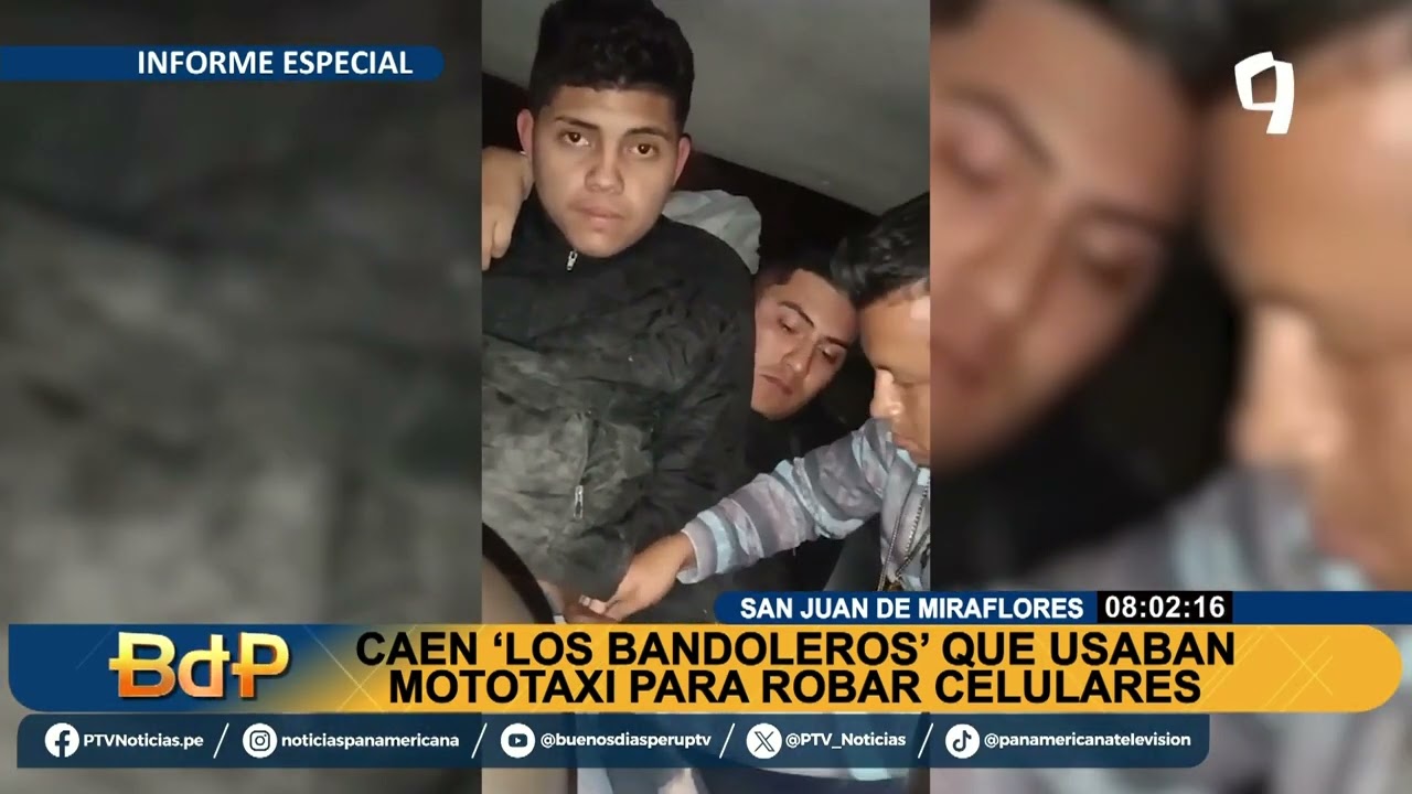 Caen “Los Bandoleros”: Extranjeros usaban mototaxi para robos al paso en calles de SJM