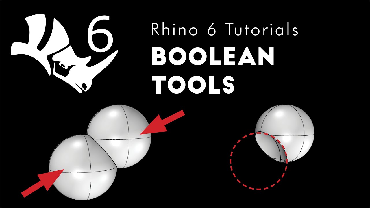 Rhino 6 3D Modeling 1.09 Основные инструменты булевых операций