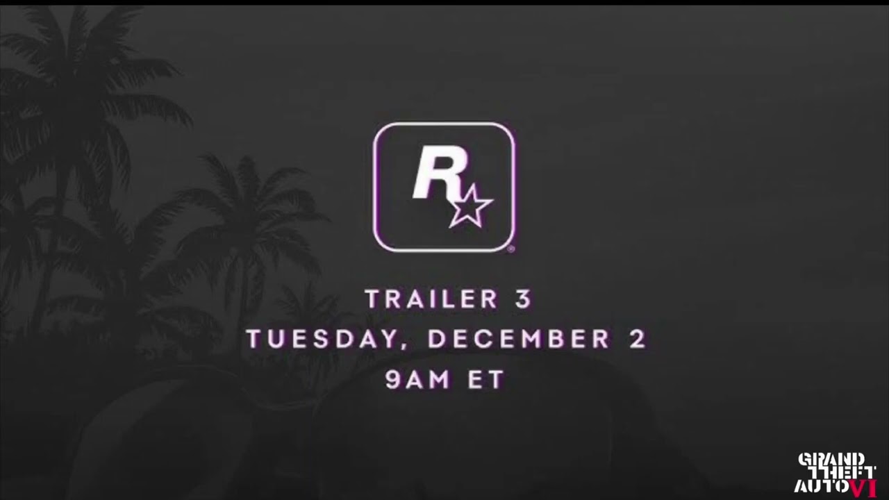 GRAND THEFT AUTO: VI® | Trailer 3 Promo | Tuesday, December 2, 9AM ET | Concept