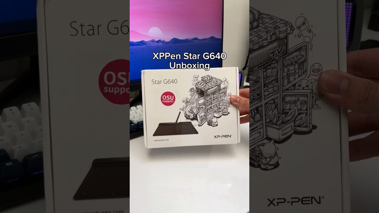 XPPen Star G640 unboxing, use my code &lsquo;ysfart4&rsquo; to get an extra 5% off✨ #xppen #shorts #digitalart