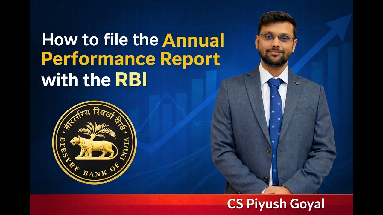 APR Filing under ODI | How to file the Annual performance Report with the RBI | APR Filing
