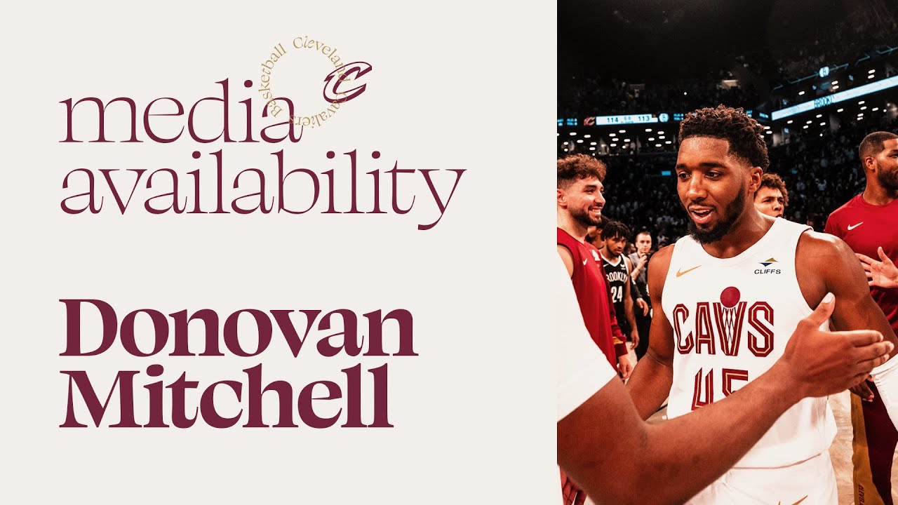 Donovan Mitchell: Cavs at Nets Postgame