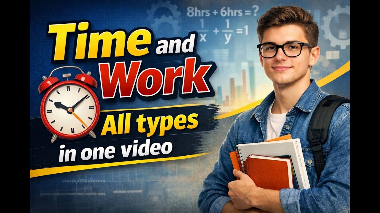 Time And Work All Types Asked in SSC | Railways | Banking or Any Other Govt. Exams