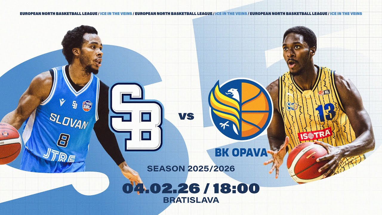 BC Slovan Bratislava vs BK Opava |  Feb 4, 2026, 6:00 PM | ENBLeague 2025/26