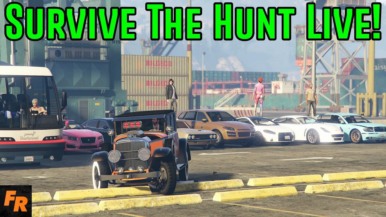 Gta 5 Challenge - Survive The Hunt Live!
