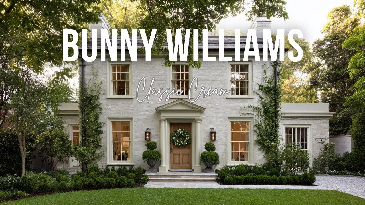 Bunny Williams Inspired Decor in Classic Cream and Botanical Green Elegance