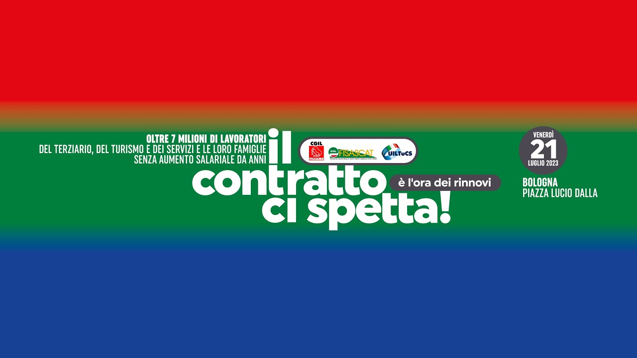 Assemblea delegati Filcams Cgil, Fisascat Cisl, Uiltucs per stallo trattative rinnovo CCNL terziario