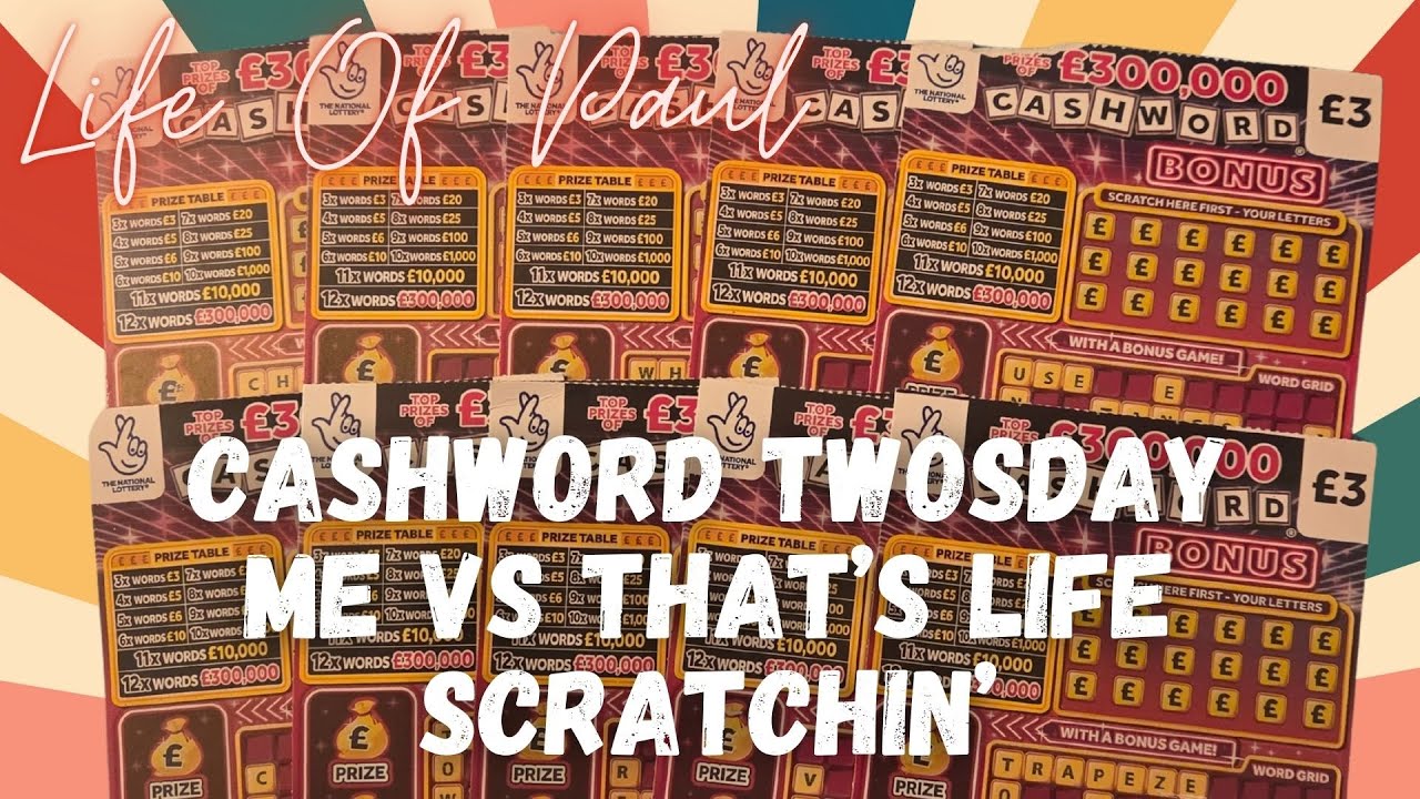 Cashword Twosday, £30 of Cashword Scratch Cards 2026