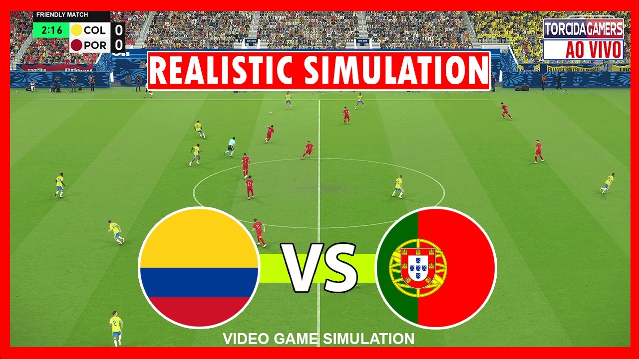 🔴Colombia vs Portugal Live | World Cup 2026 | Full Match Stream | Video Game Simulation