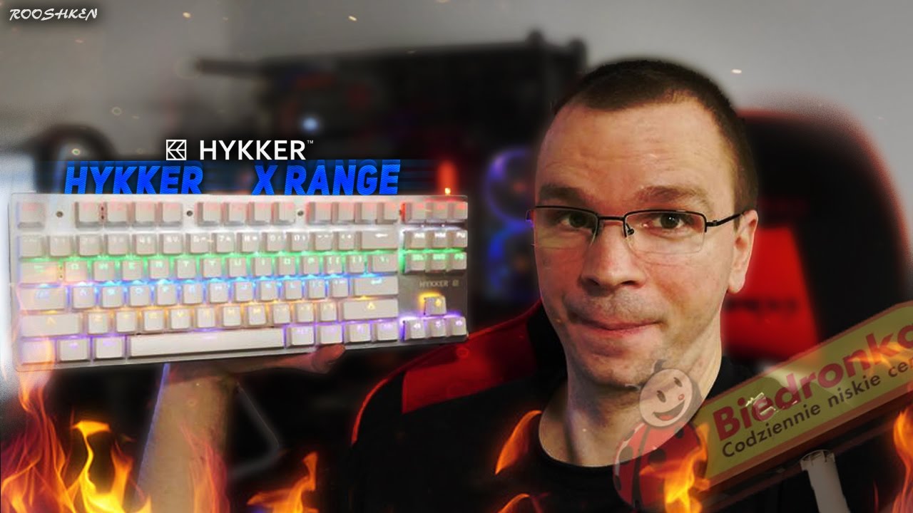 Hykker X-Range - Klawiatura mechaniczna za 149 złotych! Z promocji sieci Biedronka