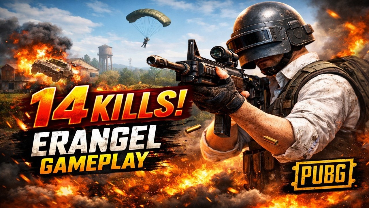 PUBG PC: Erangle 14 Kills Gameplay! 🔥 (No Commentary)