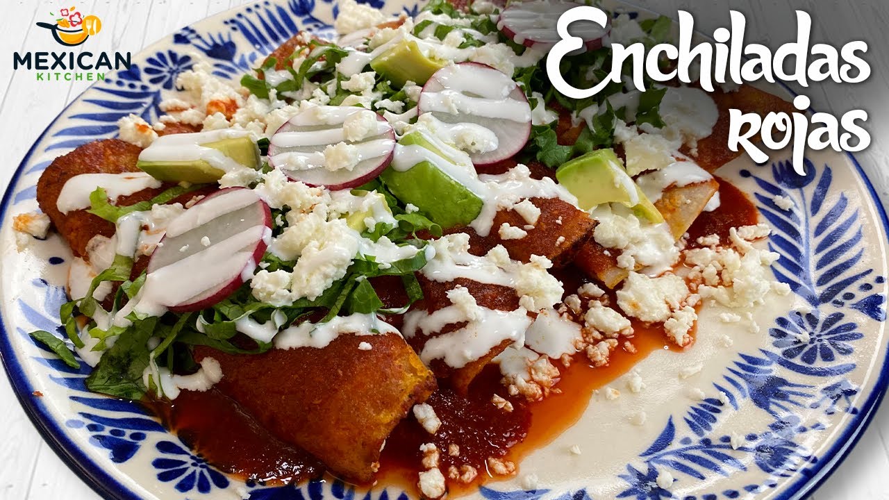 ENCHILADAS ROJAS |  RELLENO QUESO | salsa espectacular