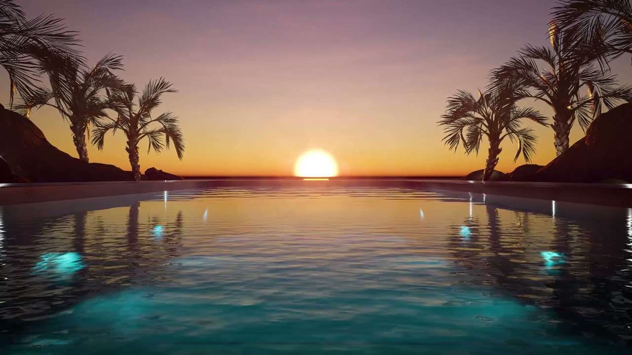 The Most Magical Island Sunset Ever! Soothing Sounds for Sleep